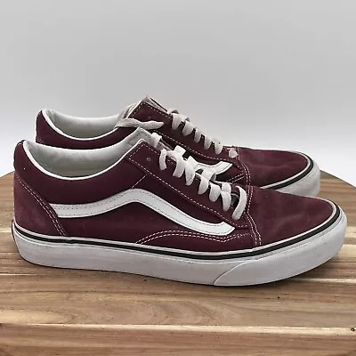 Vans Off The Wall 507698 Red Maroon Casual Shoes Sneakers Men 7 Women 8 • $21