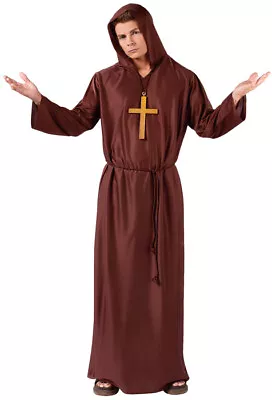 Classic Monk Robe Adult Halloween Costume • $11.13