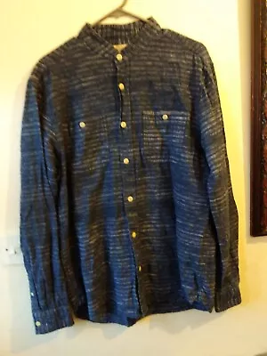 Men's John Lewis Shirt Grandad Collar Collarless Size Small Cotton • $27.08