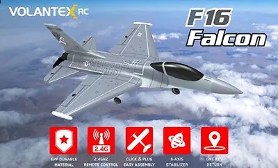 VOLANTEXRC 4-CH Jet F-16 Fighting Falcon RTF With X-Pilot Stabilizer (RTF) • $85