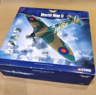 £125 • Buy CORGI AVIATION ARCHIVE - Large Metal 1:32 Scale Model SPITFIRE MK1A 609 Sqn RAF