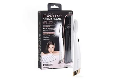 Finishing Touch Flawless Dermaplane Glow Lighted Facial Exfoliator Hair RemoverO • $19.99