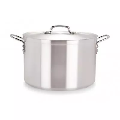 £106.99 • Buy Professional Catering Heavy Duty Aluminium Cooking Pot W/Lid -36cm/14 -24.5Litre