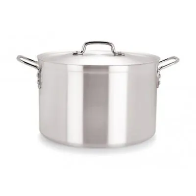 £136.89 • Buy Professional Catering Heavy Duty Aluminium Cooking Pot W/Lid -45cm/18 -49 Litres