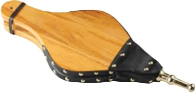 $14.49 • Buy New Simple Spaces Fireplace Wood Bellow Hardwood Oak Wood Brass Trim 0365122
