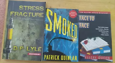 Ellery Queen Patrick Quinlin D P Lyle Face To Face Smoked Stress Fracture Lot • $11.99