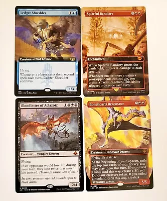 MTG 4 Card LOT -  Ledger Shredder Extended Art  Spitful Banditry Bonehoard Dra • $6.50