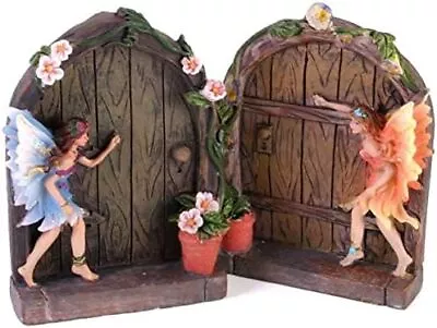 Set Of 2 Sparkle Fairy Door Garden Home Ornament. • £11.69