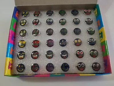 Wholesale Lot 36 Emoji Mood Rings Color Changing Jewelry FAST USA SHIPPING • $62.95