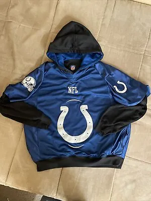 VINTAGE G 111 Indianapolis Colts Jersey Hoodie Men’s XL NFL Sweater • $109.85