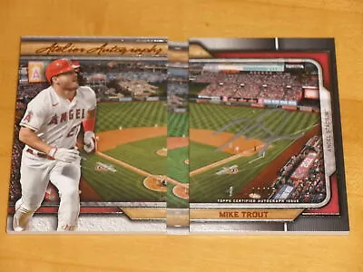 2023 Topps Museum Collection Booklet Atelier Autograph Auto Mike Trout 19/25 • $26