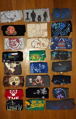 WOOT Shirt Lot Of 24 - Star Wars Zelda Mario Blues Clues Memes Art - M & SM • $155