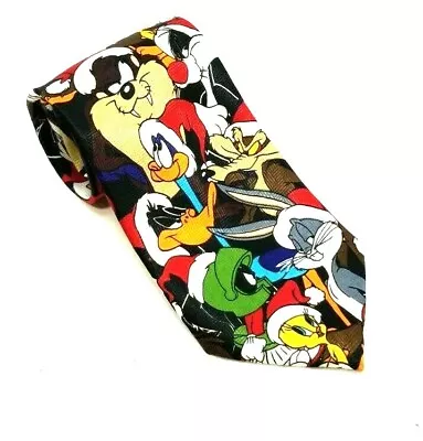 Looney Tunes Christmas Men's Novelty Necktie Bugs Bunny Marvin Tweety ... (J9) • $10.06