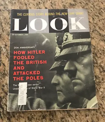 LOOK : How Hitler Fooled The British...Vol23 No 18 (Sept 1 1959 Magazine) VG • $18.99