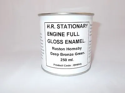 £13.45 • Buy 1 X 250ml Ruston Hornsby Deep Bronze Green. Stationary Engine Gloss Enamel Paint