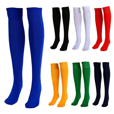 Men Over Knee High Socks Baseball Hockey Rugby Football Soccer Sport Long Socks • £5.59