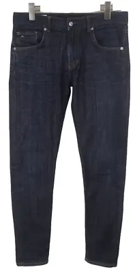 J. LINDEBERG Jay Dry Organic Jeans Men's W33/L34 Whiskers Dark Slim Fit Zip • $46.87