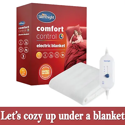 Silentnight Electric Blanket Heated Under Blanket Fast Heat Up Comfort Control • £30.85