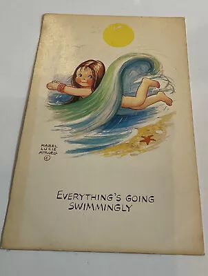 £3 • Buy Unused Mabel Lucie Attwell “Everthing's Going Swimmingly “ Postcard 