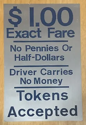 New York City MTA Transit Fare Decal Sticker Sign • $32.49