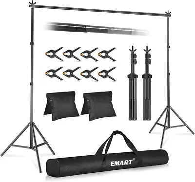 EMART EM-BS2030 Photo Video Studio 10Ft Adjustable Background Stand Backdrop • $33.05