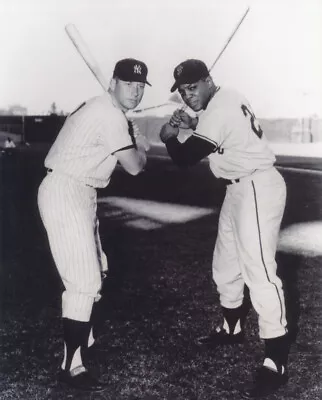 Mickey Mantle And Willie Mays 3 8x10 Photos 1959 Home Run Derby • $20