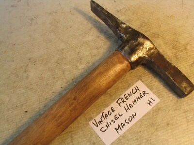 £8.90 • Buy Old Vintage French Forged Builders Plasterers Brickies Chisel Hammer Old Tool