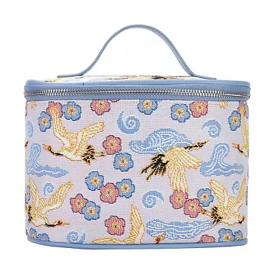 Signare Tapestry Japanese Crane Vanity Toiletry Bag For Women • £18.99