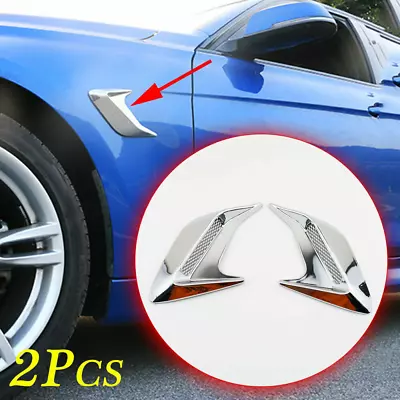 For Car Body Side Trim Parts Decoration Air Vent Inlet Decor New 2pc Universal  • $9.78