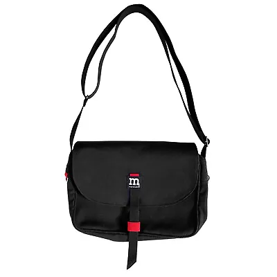 MARIMEKKO Crossbody Bag Black Canvas Adjustable Strap Made In Finland 11.5  W • $135
