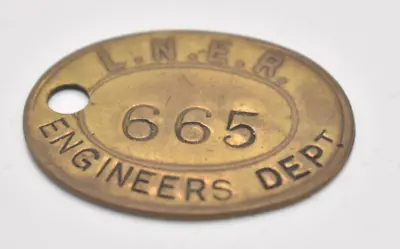 Railway Pay Check Token 665 LNER Engineer Department • £10.95