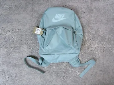 Nike Heritage Backpack Mineral Jade Blue School Spell Out Logo DC4244-309 NWT • $49.99
