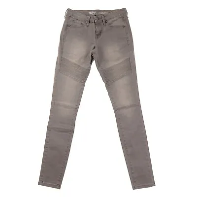 Mossimo Mid Rise Gray Skinny Jeans Womens 0 Power Stretch • $15.99