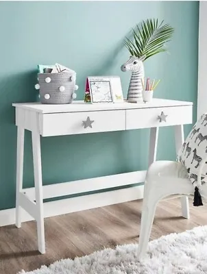 Stars 2 Drawers Desk - White • £45