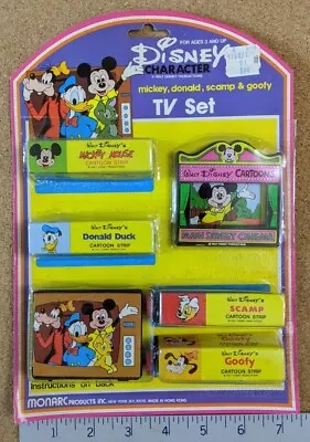 RARE Vintage 70's  Disney Character TV Set Monarc New In Package Scamp NIB • $62