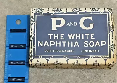 Rare Vntg C1915 P & G Naptha White Bar Soap Paper Wrapper Procter & Gamble Cin • $17.99