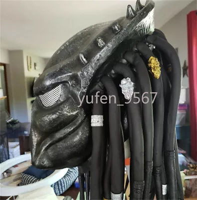 Alien Predator Full Face Latex Mask Helmet Halloween Party Cosplay Costume Props • $46.24