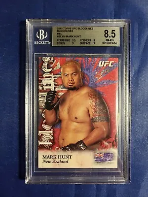 #7/8 Mark Hunt Ruby BGS 8.5 Red Rookie Insert Card RC 2012 Topps UFC Bloodlines • $149.99