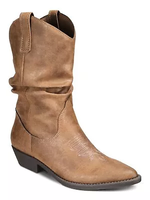 STYLE & COMPANY Womens Brown Dannaa Almond Toe Block Heel Western Boot 12 M • $20.99