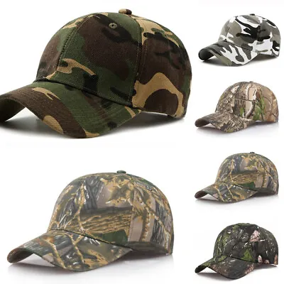 £3.35 • Buy Unisex Camouflage Baseball Cap Adjustable Sun Hat Outdoor Sport Casual Headgear