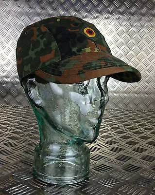 Genuine German Army Flectarn Camouflage Peak Baseball Cap / Hat. All Sizes - NEW • $29.99