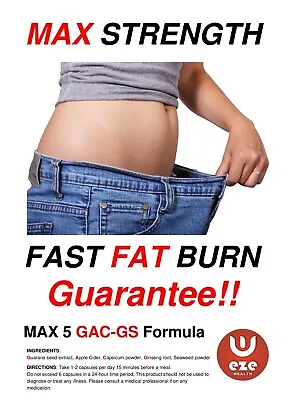 STRONGEST LEGAL WEIGHT LOSS PILLS 60 Pills - BELLY FAT BURNER  - GUARANTEE !!!! • £12.99