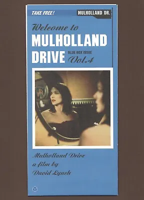 Mulholland Drive 2001 RARE Mini Poster Chirashi Flyer David Lynch Japan B • $59.99