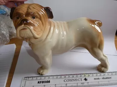 Vintage Melba Ware Pottery - British Bulldog Dog Figurine 9” Made In England • £25