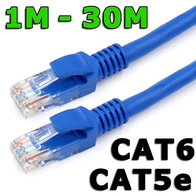 Fast 1000Mbps CAT6 Ethernet Cable Network LAN Cord Patch Data Internet Lead RJ45 • $5.49