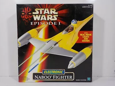 G0309 Naboo Fighter Star Wars Phantom Menace Episode 1 Electronic 1998 • $32.99