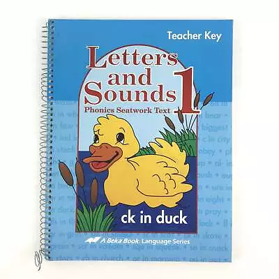 A Beka Letters And Sounds 1 - Phonics Seat-work Teachers Answer Key • $11.99