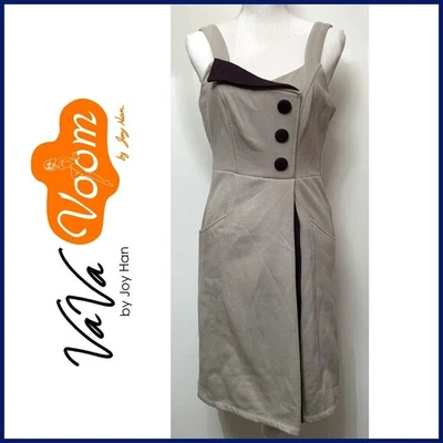 $49 • Buy Va Va Voom By Joy Han Grey Mini Sweat Dress Sleeveless Blue S