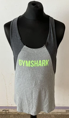 £4.99 • Buy Gymshark Grey Sleeveless Graphic Print Slim Fit Gym Stringer Size Medium