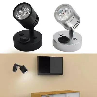 RV 12 Volt Reading Light With USB Port Boat Interior Lights Bedside Cabin Lamp. • £8.89